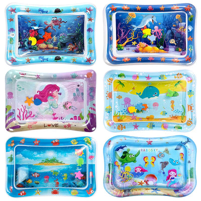 Tapete Aquático Inflável para Bebê — Tapete de Água Sensorial Bubilo